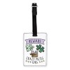 Gift Base Beware Crazy Puzzle Girl Visual Luggage Tag with