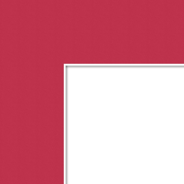24x24 Cardinal / Rouge Custom Mat for Picture Frame with