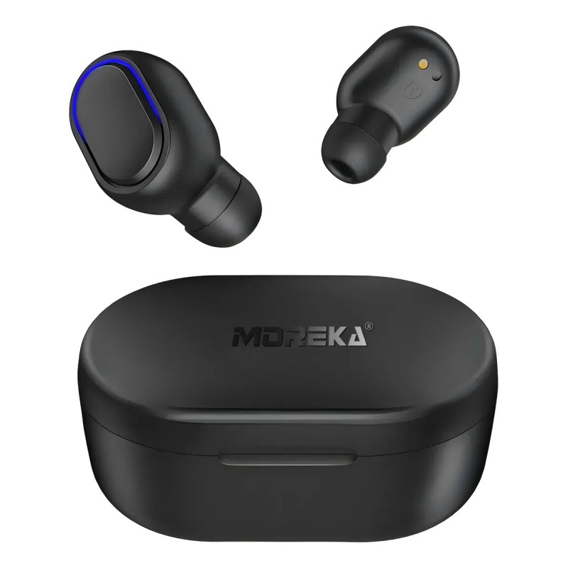Audfonos In-ear Inalmbricos MOREKA E601 Indicador LED del Nivel de