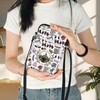 BWWKTOP Bookish Crossbody Bags Book Lovers Gifts Bookworm Sling Purse