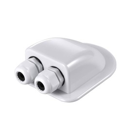 Roof Feed-Through IP68, IP68 Cable Grommet, Solar Cable Duct, for Solar Installation, Motorhomes, Solar Complete Set, Camping, Caravan, Solar Cable Grommet, White