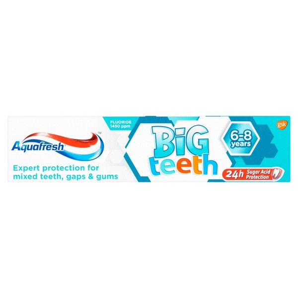 Aquafresh Big Teeth Toothpaste 6-8 Years, 50ml