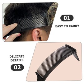 OHPHCALL 4sets Professional Curved Barber Hair Comb Clipper Guide for Men for Salon Home Haircuts Compact Design for Easy Carrying