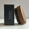 100% Boar Bristle Travel Beard Brush for Men – Black