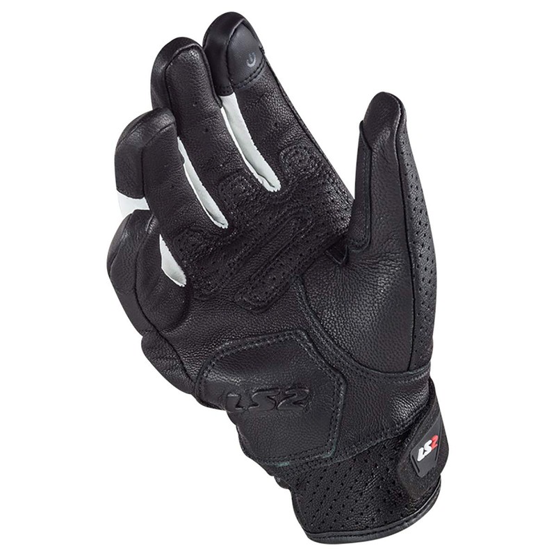 LS2 Helmets Spark Glove (Black/White - X-Large)