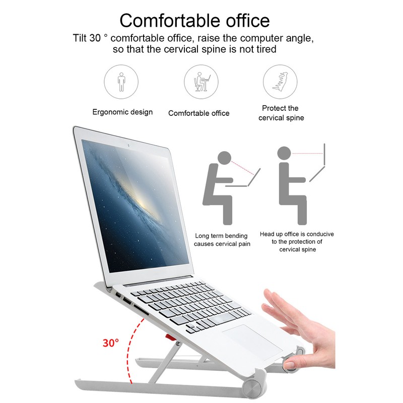 Liftable Laptop Stand Triangular Structure Overhanging Skeleton Adjustable Foldable Laptop