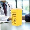 FRCOLOR Small Sharps Container with Lid Waste Bin for Disposal