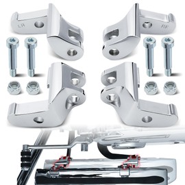 TIGERSGATE Driver Floorboard Relocation Brackets Compatible with 2014-2023 Harley Some Touring Models, Chrome