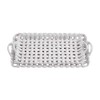 Mud Pie Nested Basket Weave Trays, 15" x 7", WHITE