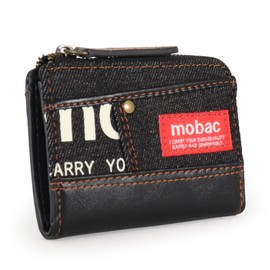 [モバック] 小銭入れ メンズ パスケース 定期入れ L字ファスナー 財布 デニム 大容量 人気 柄1