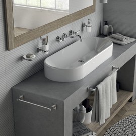 Gedy Olimpo Toilet Roll Holder, Stainless Steel, Chrome, 6.7 x 10.2 x 9.5 cm