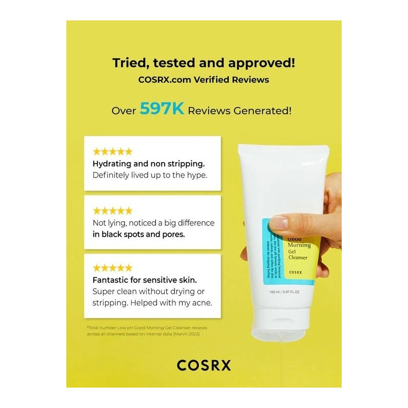 COSRX Low pH Good Morning Gel Cleanser 150mL Double Pack