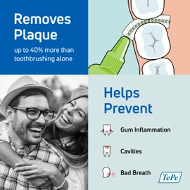 TePe interdental brushes X-soft light yellow 0.7 mm, 2-pack (2 x 8 pieces)