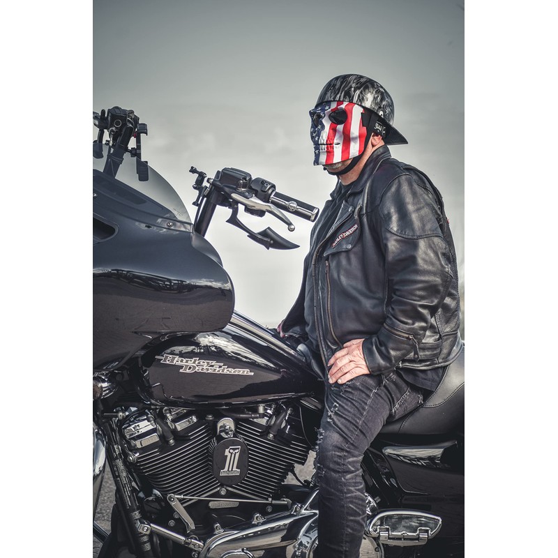 Global Vision Skull Mask Motorcycle Full Face Coverage Riding Goggles