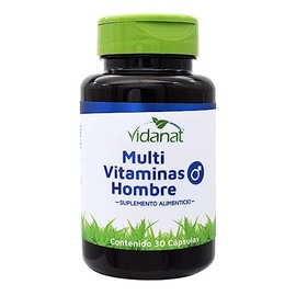 Vidanat Multivitaminico Hombre 30 Cápsulas L- Arginina, Vitamina D, C, K, B