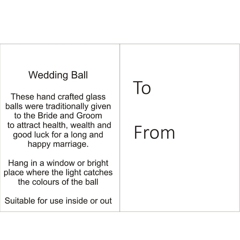 Wedding Gift Friendship Ball, 10cm, silver, gift boxed with ribbon