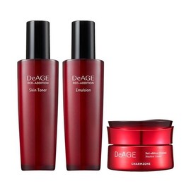 Charmzone 참존 디에이지 레드 에디션 3종 기초세트 스킨 120ml + 에멀전 120ml + 크림 50ml..35691057 Chamzone D.Age Red Edition 3-Stage Basic Set Skin 120ml + Emulsion 120ml + Cream 50ml