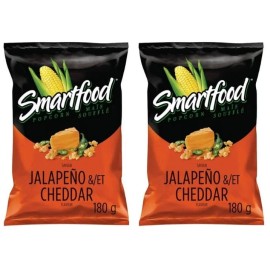 Smartfood Jalapeno & Cheddar Flavor Seasoned Popcorn, 180g (2 Pack)