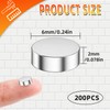 200PCS 6 * 2mm Small Round magnets, Extremely Strong Tiny