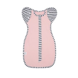 aQuooky Baby Blanket Sack with Arms Free Design,Transition to Arms Free Wearable for Newborn Girl and Boy, Medium 3-6Months, Pink