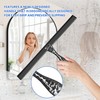 All-Purpose Silicone Shower Squeegee for Shower Glass Door,with 1 Hooks,for