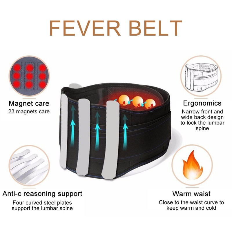 Magnetic Therapy Lumbar Support Belt Self Heating Lower Back Support