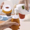 Leak Proof Silicone Travel Bottles,4 Pack 2oz Liquid Squeezable Refillable