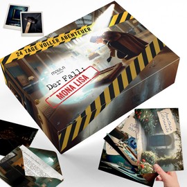 Puzzle Advent Calendar 2025 - The Case of Mona Lisa - Escape & Crime Detective Game with 24 Exciting Tasks in Envelopes - Advent Calendar for Adults, Children & the Whole Family (from 12)