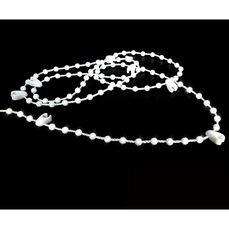 Cadena Enrollable Para Persianas Verticales En La Parte Infe Blanco