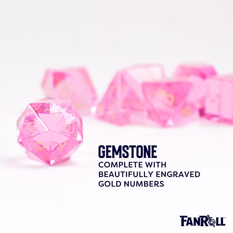 FanRoll by Metallic Dice Games 16mm Birthstone Stone Poly DND