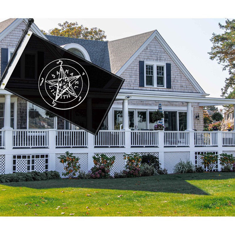 3×5 FT Baphomet Bold Flag, Large 100D Church Of Satan