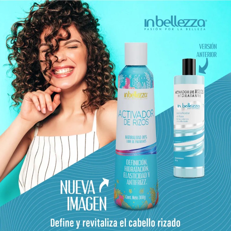 Activador De Rizos Hidratante Anti Frizz Inbellezza 300g