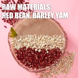 FU PAI E JIAO Organic Vegan Meal Replacement Shakes, Plant Protein Powder No preservatives, Non-GMO Red Bean Yam Powder 1.32 lbs