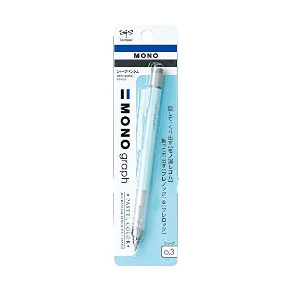 Tombow DPA-137A Mechanical Pencil, Monogram Pastel Color, 0.01 inch (0.3