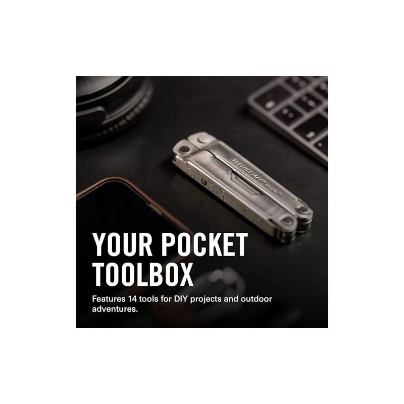 LEATHERMAN, Bond Multitool, Stainless Steel EDC Tool with 420HC Blade,