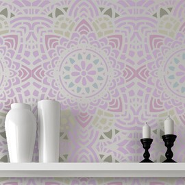 J BOUTIQUE STENCILS Wall Lace Decorative Stencil Madalyn Allover Reusable for DIY Wall Decor