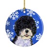 Caroline's Treasures SS4628-CO1 Portuguese Water Dog Winter Snowflakes Holiday Christmas
