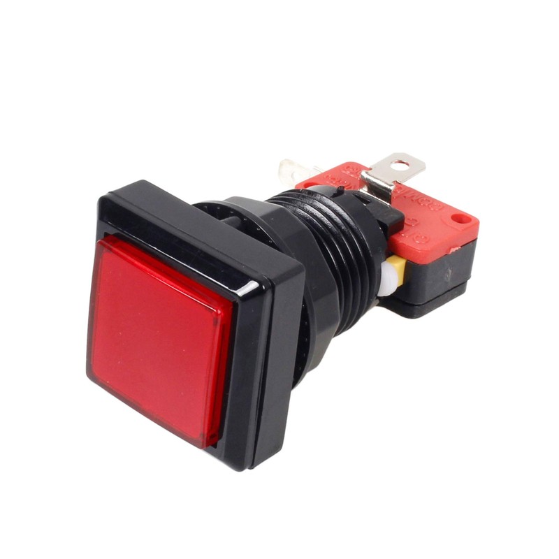 EG STARTS 10 x Arcade Square LED Illuminated Push Button