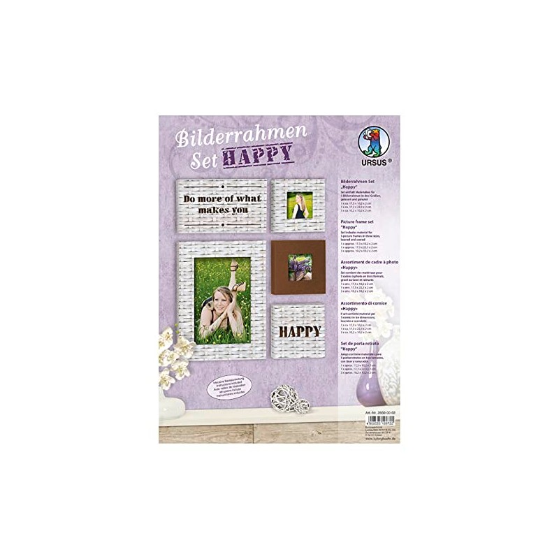 Ursus Happy 28500002 Picture Frame Set 5 in Three Different