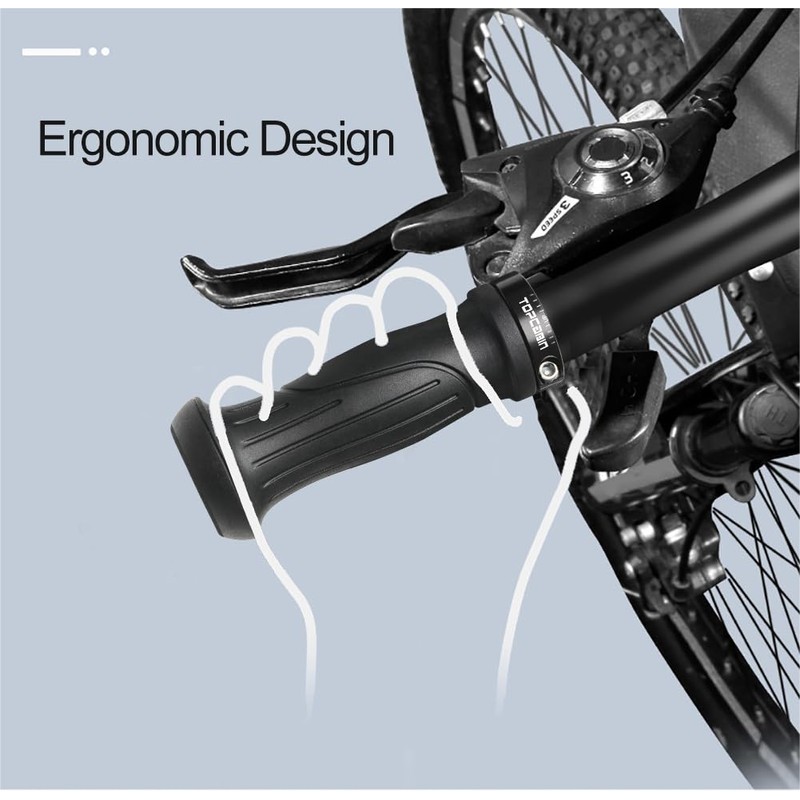 TOPCABIN Bike Grips Short Mini Bicycle Handlebar Grips Fit Many