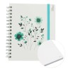 Cuaderno Profesional Floral 100h Pasta Dura 3 Pzas