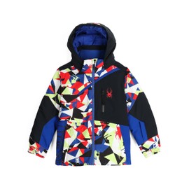 Spyder Boys' Challenger Insulated Ski Jacket, Red Combo