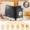 Wiltal Toaster 2 Slice, Retro Roaster, Bagel Toaster, With Stainless