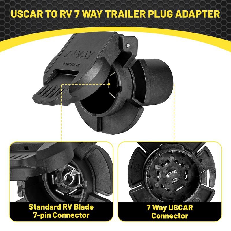Oyviny OEM Style Replacement USCAR to RV 7 Way Trailer