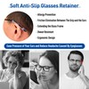 lvvfit Soft Silicone Eyeglasses Temple Tips Sleeve Retainer,Anti-Slip Elastic Comfort