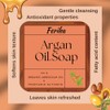 FERIHA Organic Argan Oil Hard Soap - Gentle Cleansing -