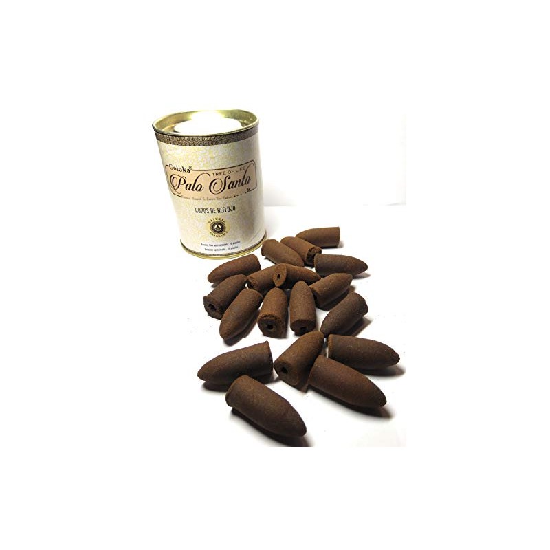 Palo Santo Backflow Incense Cones - 9cm x 7cm (Pack
