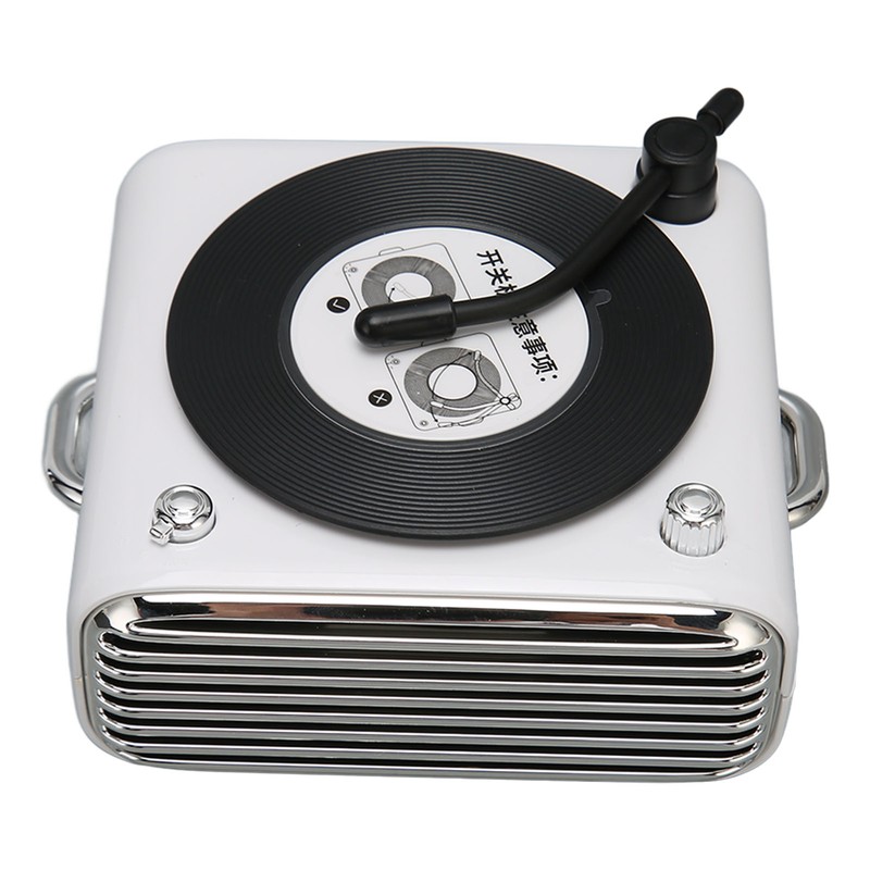 Bluetooth 5.0 Speaker Vinly Record Player Style Old Fashioned Classic