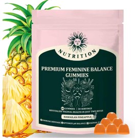 Premium Vital Nature Balance Feminine Gummies for Women's Sealed-1pcs,Pineapple Feminine Gummies, Easy to Store, Pineapple Gummies for Women ph Help Unleash Confidence-60 Pieces