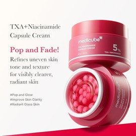 medicube TXANiacinamide Capsule Cream como el siguiente paso para el cuidado despus de las manchas  Ultimate Dual Radiance MoisturizerTono de piel... 
